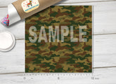 Camouflage Patterned Adhesive Vinyl 1129